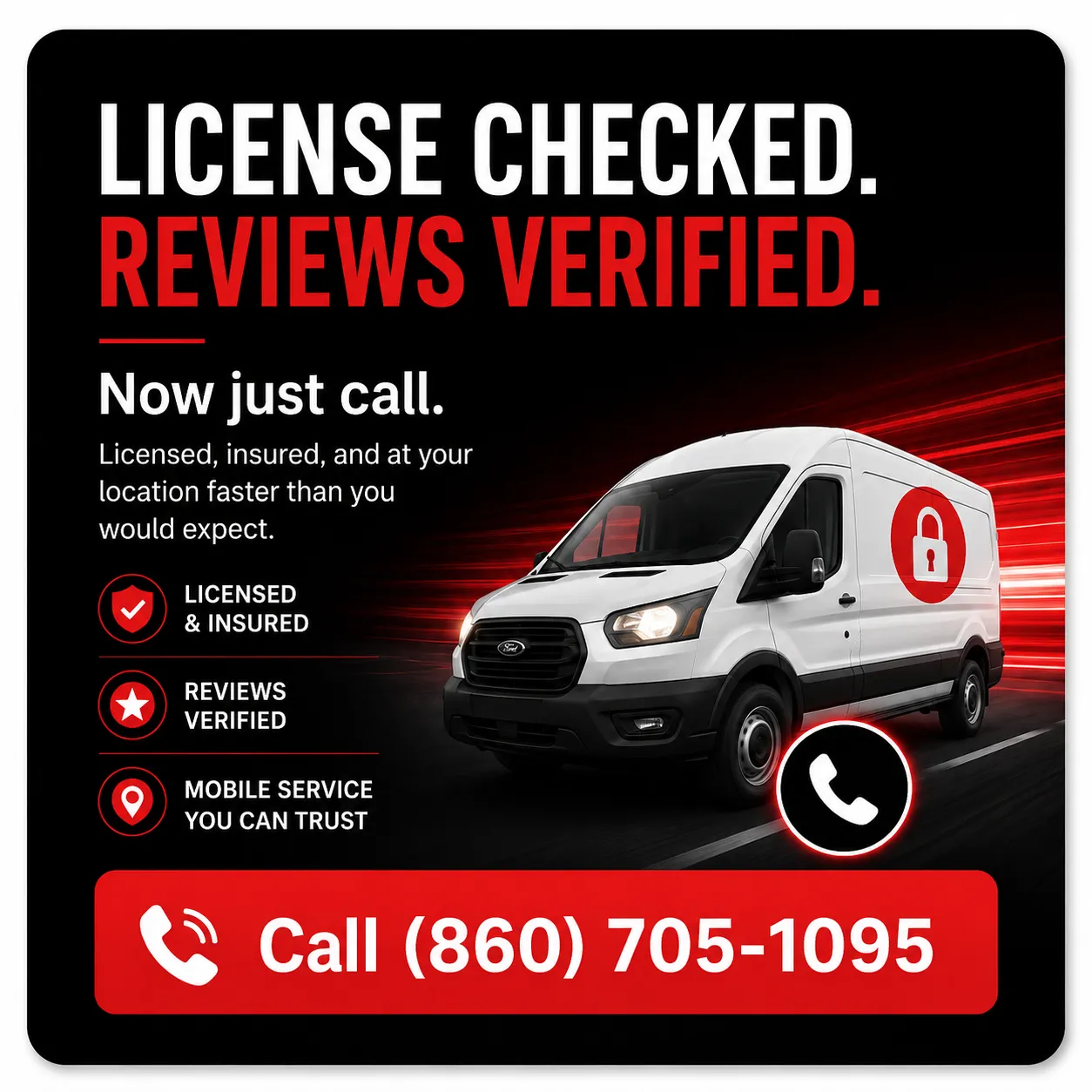 Mobile Locksmith in Norwich and Eastern CT