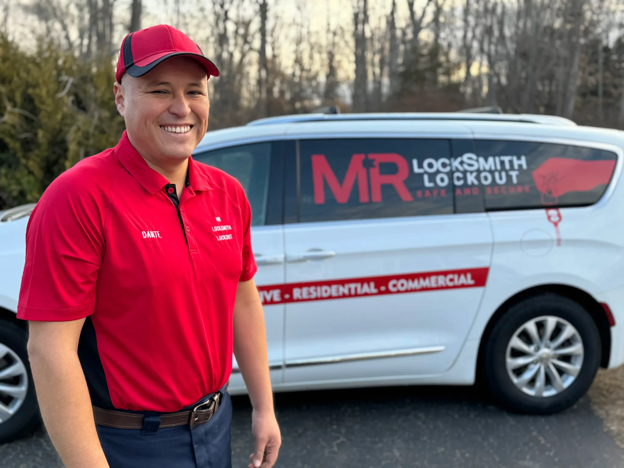 Mr Locksmith Lockout tech at our Groton, CT location