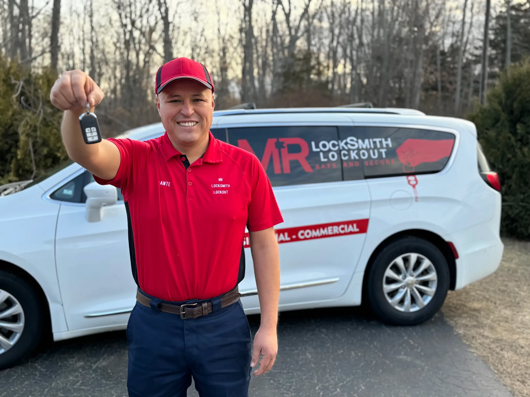 Mr Locksmith Lockout tech at our East Lyme, CT location